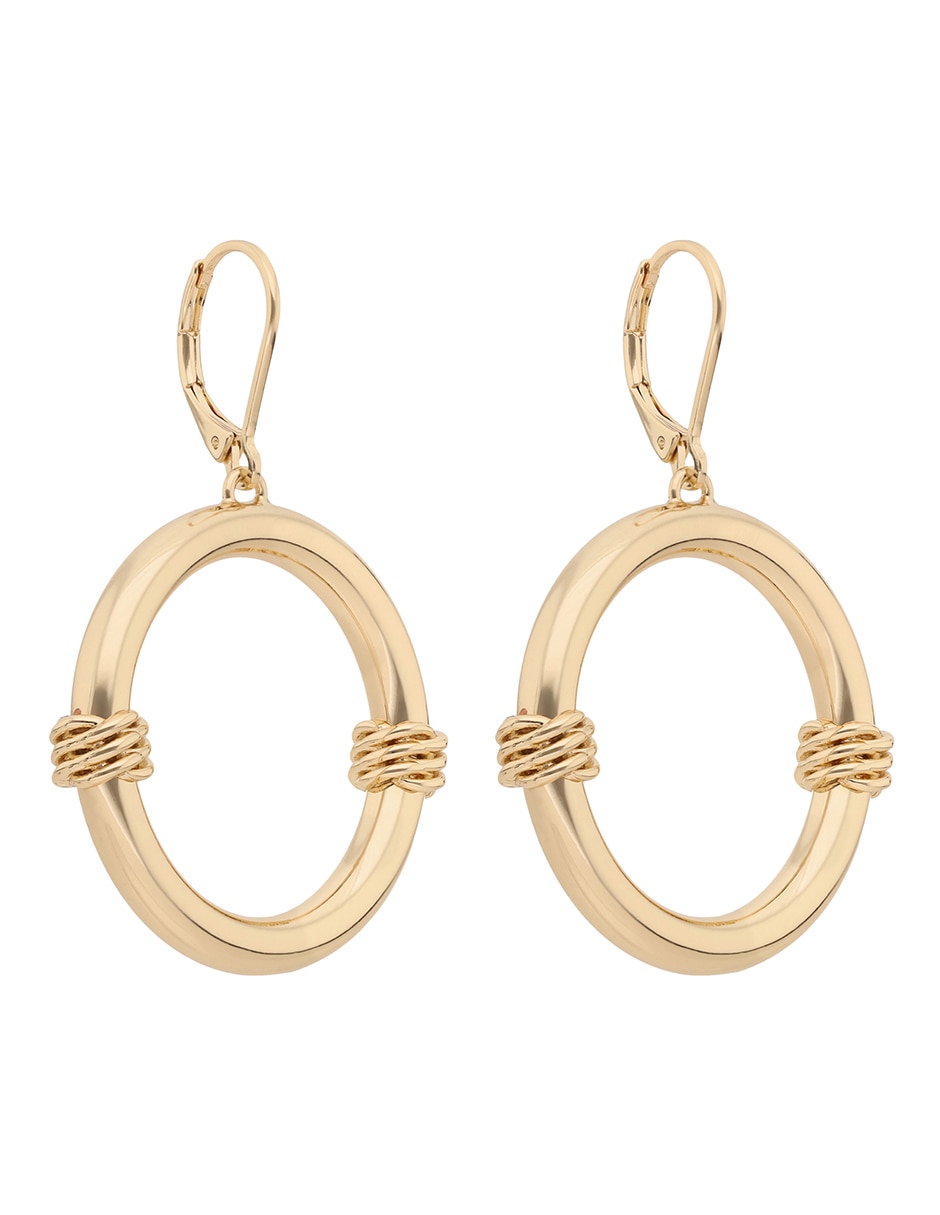 Aretes circulares Carnegie con acabado brillante 2