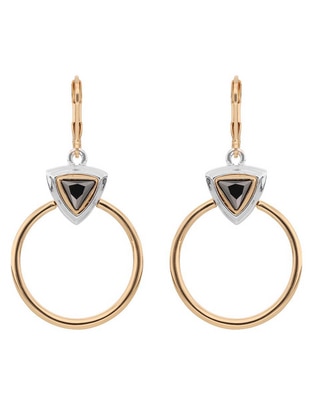 Aretes Tritone Emblems con acabado brillante