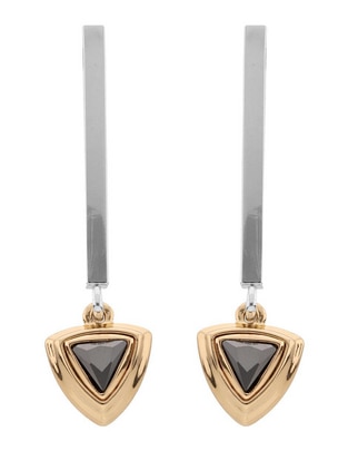 Aretes triangulares Tritone Emblems con acabado brillante