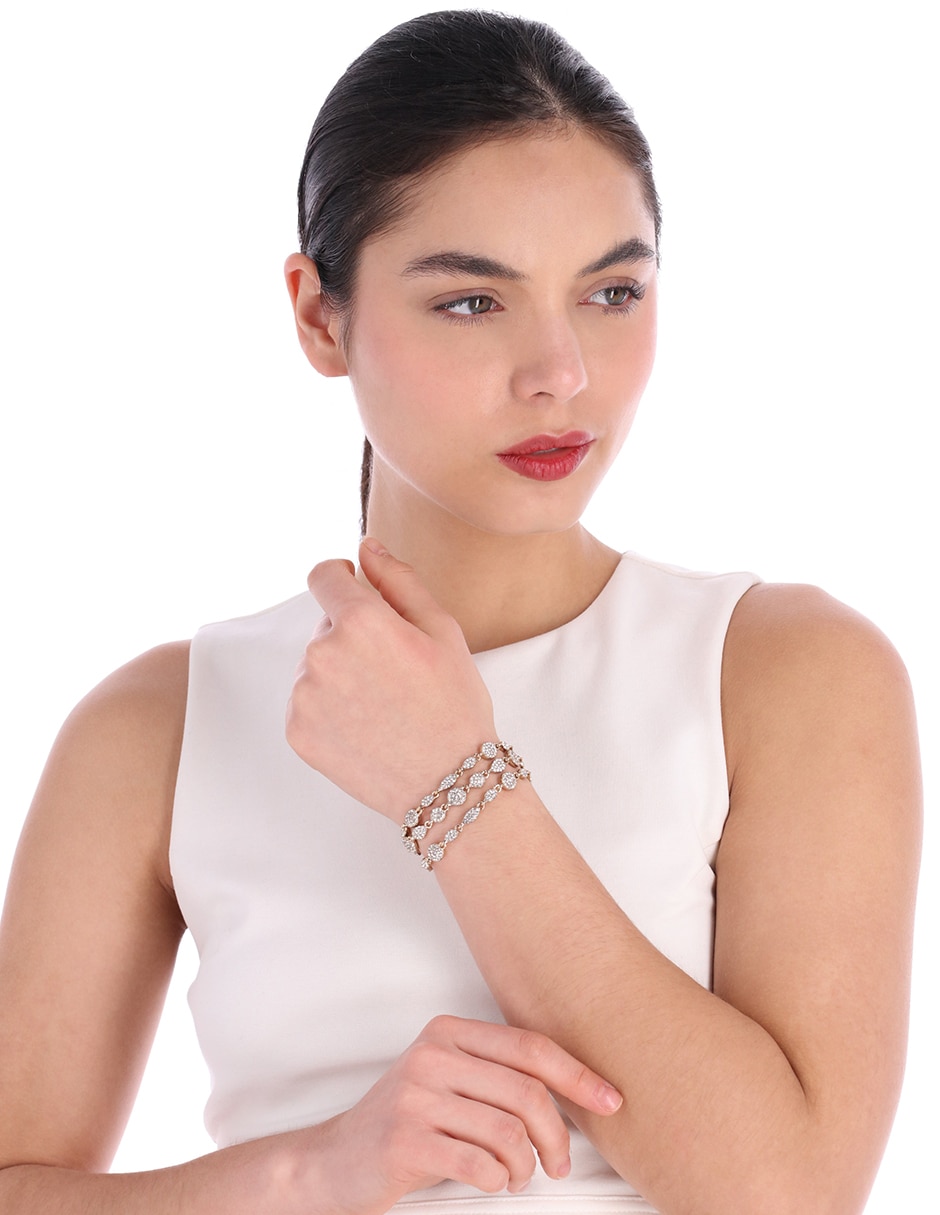 Brazalete con cristal Ivory Runway acabado brillante 3
