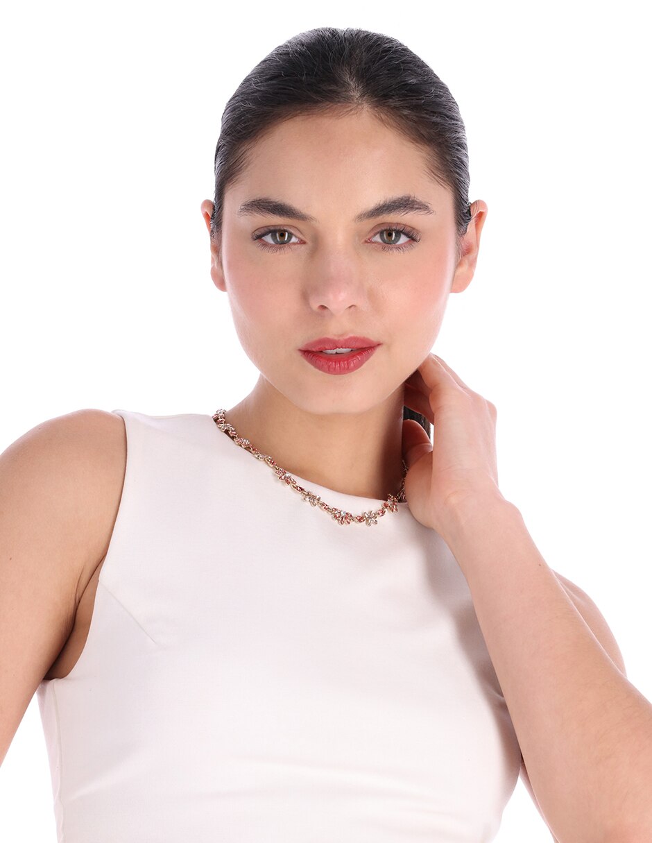 Collar flor Peachy Peonies 3