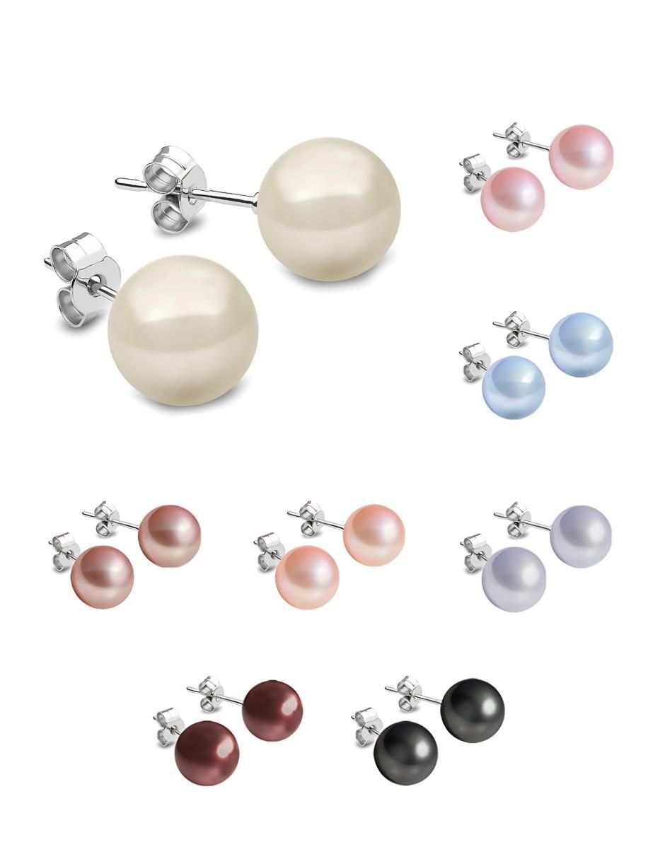 Aretes y collar Zvezda Éclair de plata p 925 perla de cristal 6