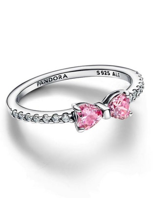 Anillo de moño Timeless P 925 de plata zirconia cúbica brillante 1