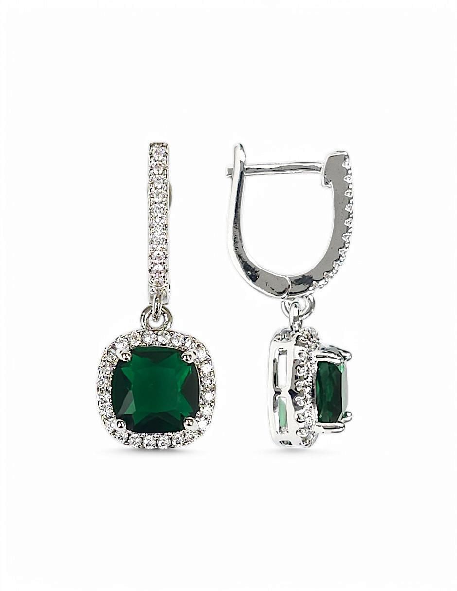 Aretes, collar y anillo zirconia 7