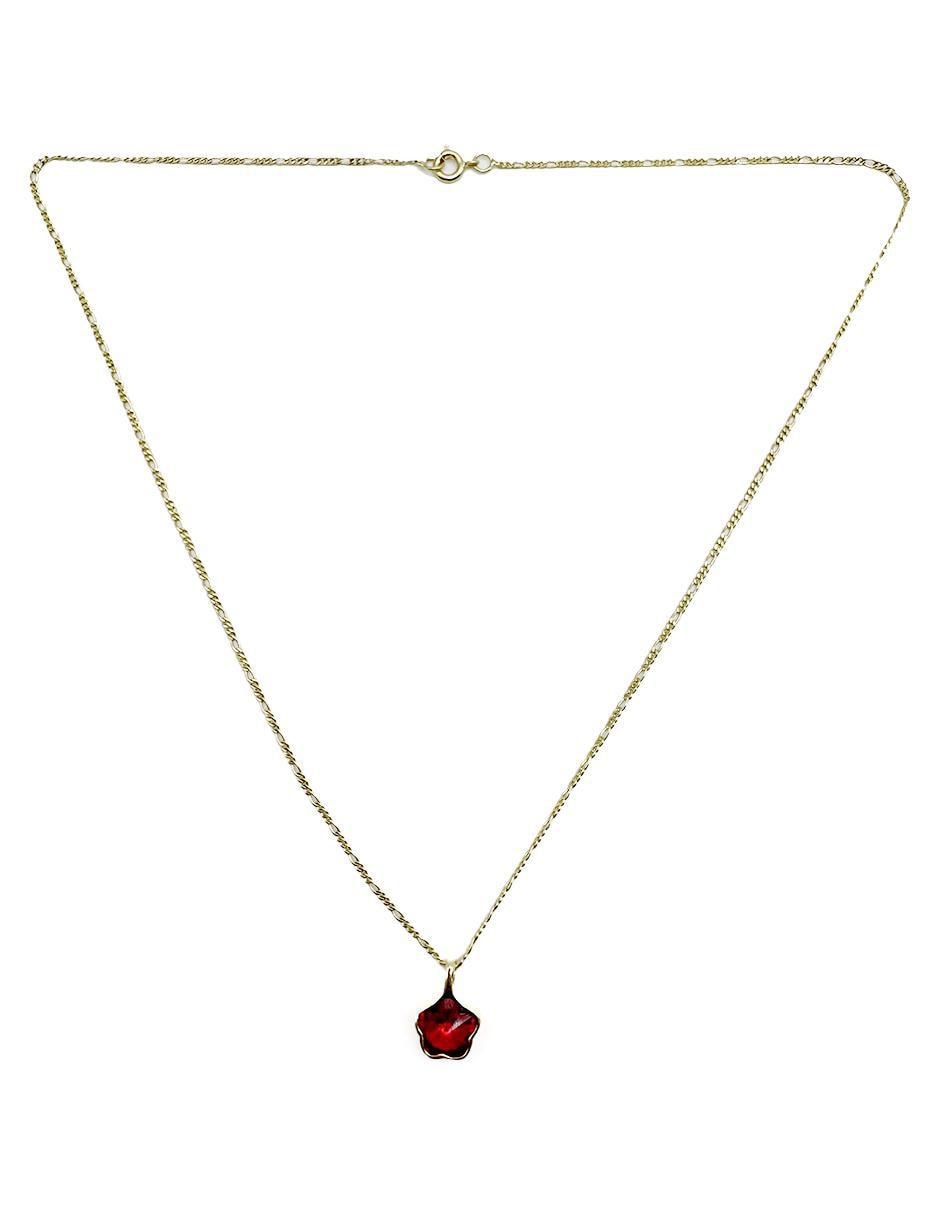 Collar de flor de oro laminado 10 k