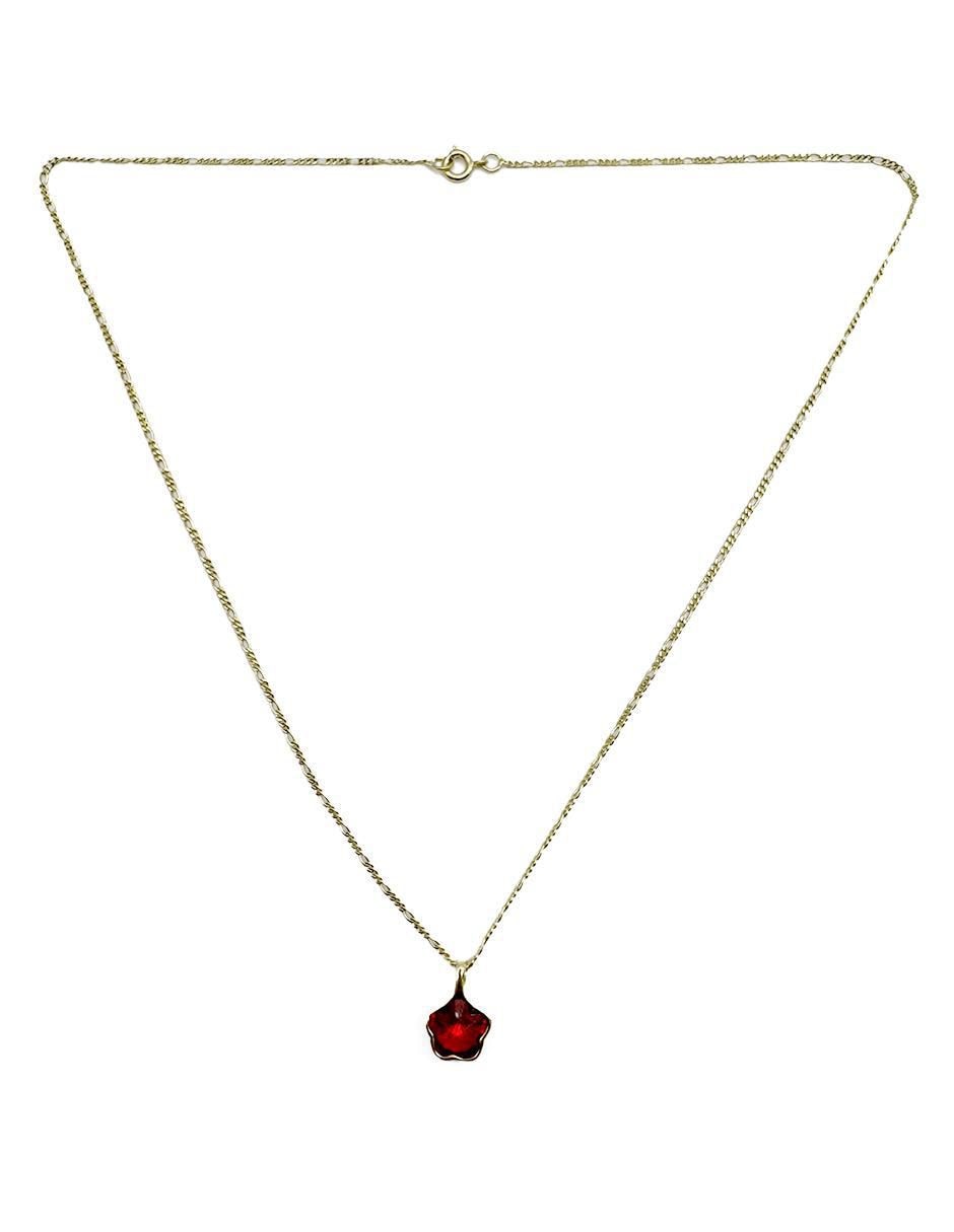 Collar de flor de oro laminado 10 k