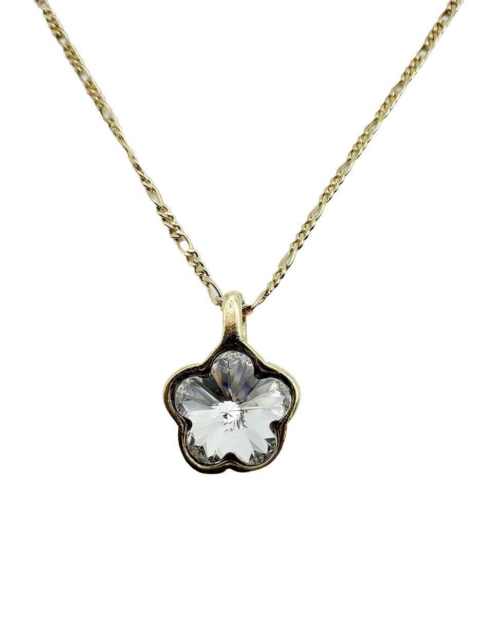 Collar de flor de oro laminado 10 k