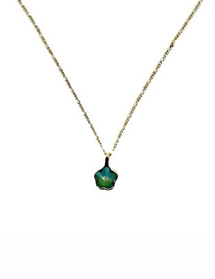 Collar de flor de oro laminado 10 k
