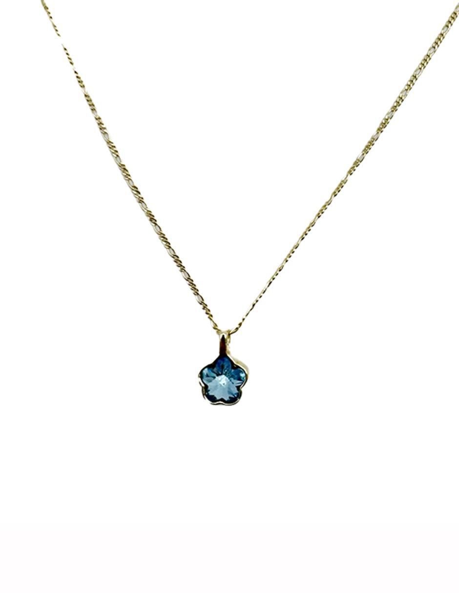 Collar de flor de oro laminado 10 k