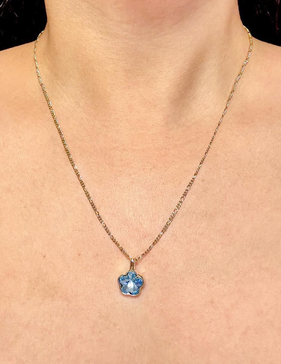 Collar de flor de oro laminado 10 k 2