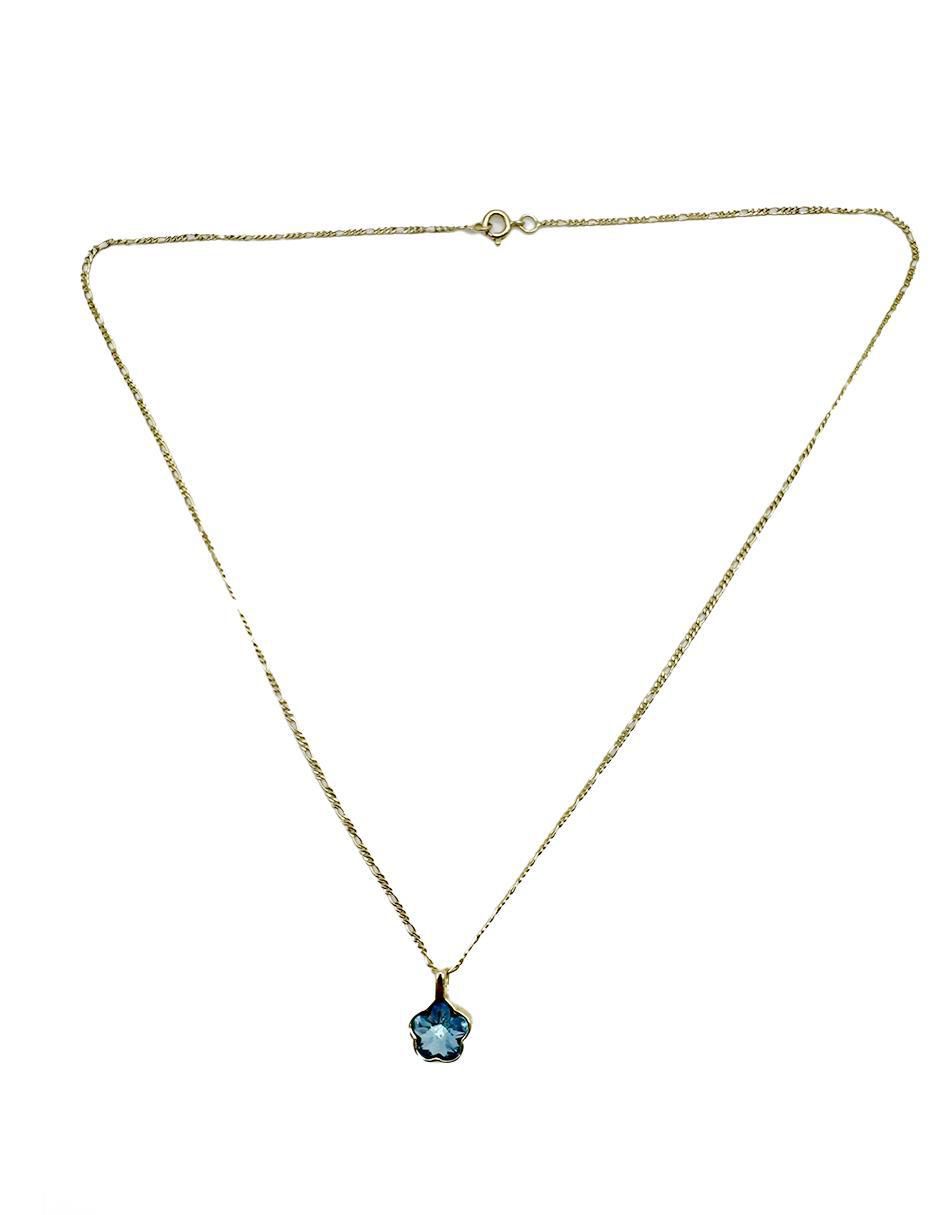 Collar de flor de oro laminado 10 k 3