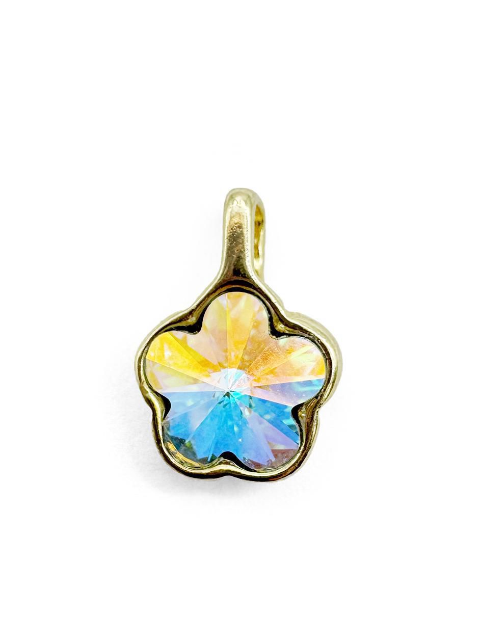 Collar de flor de oro laminado