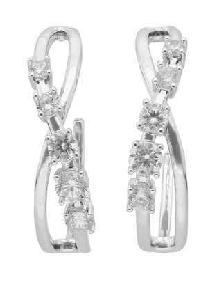 Arracadas Anne Klein con acabado brillante cristal