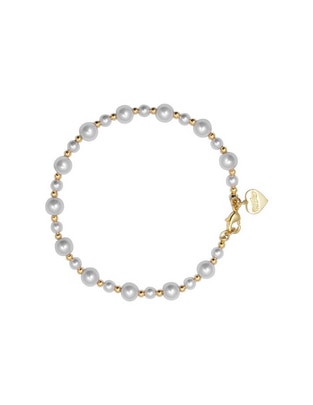 Pulsera con perla Branding acabado brillante Pulsera con perla Branding acabado brillante