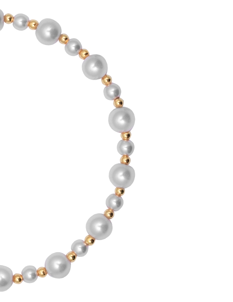 Pulsera con perla Branding acabado brillante 2