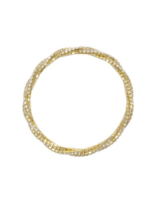Pulsera con cristal strech cup chain con acabado brillante 1