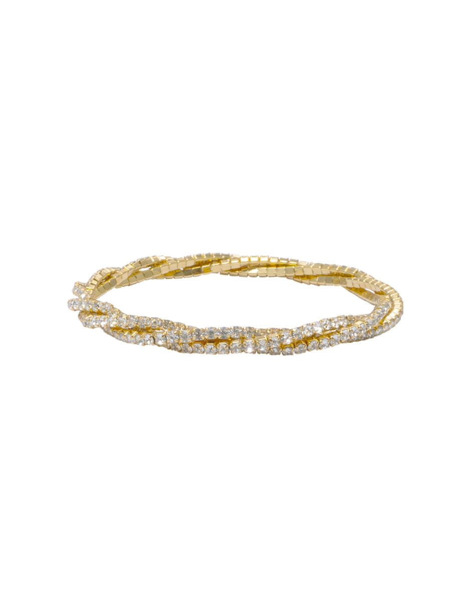 Pulsera con cristal strech cup chain con acabado brillante 2