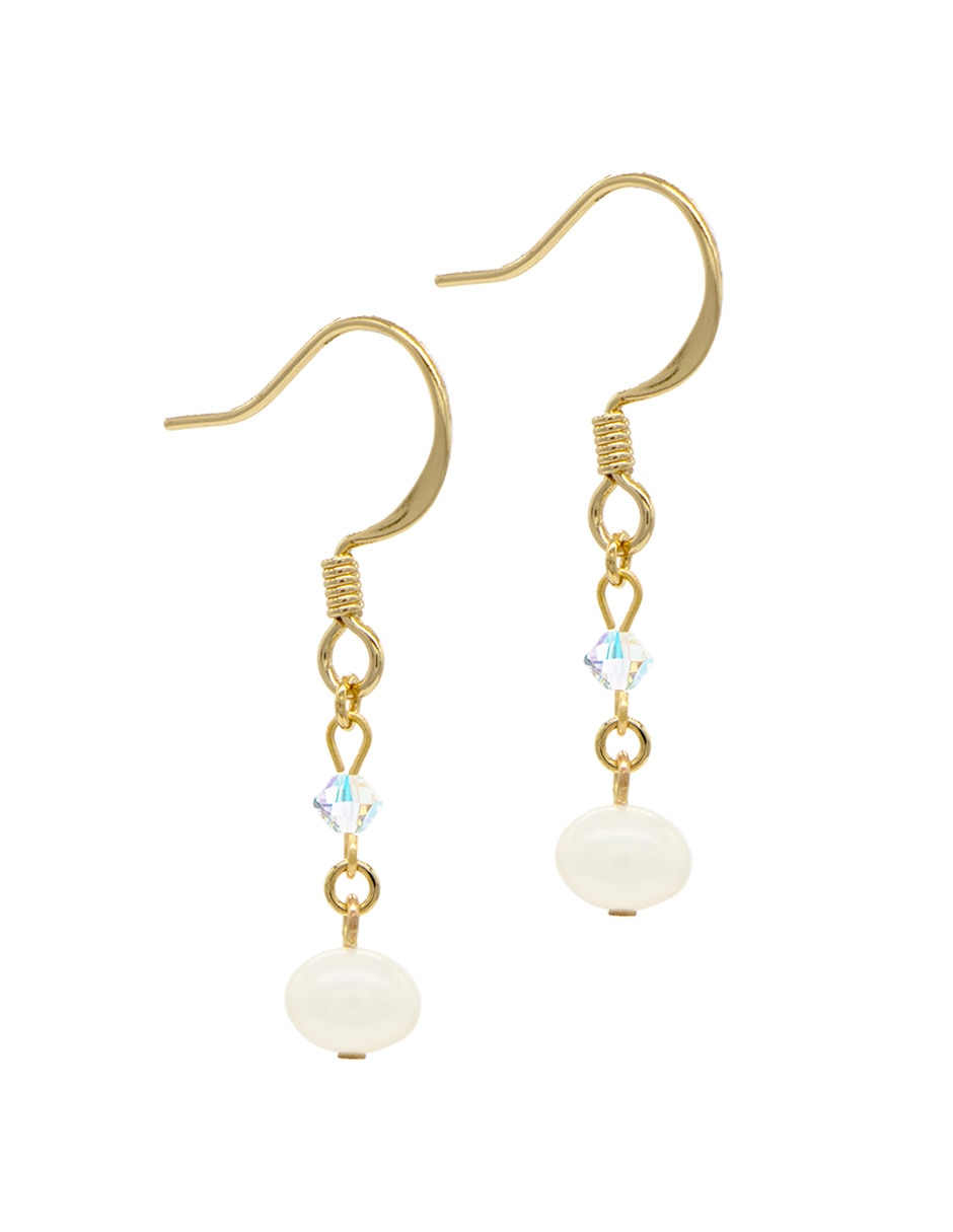 Aretes redondos Emanuel Ungaro perla 2