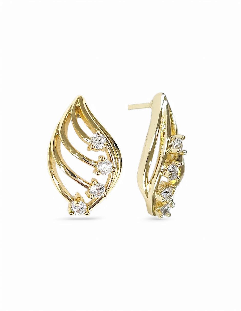 Aretes y collar 18 k zirconia 5