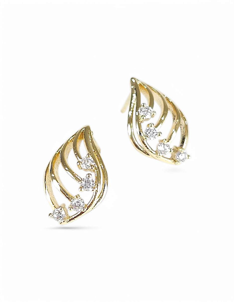 Aretes y collar 18 k zirconia 6