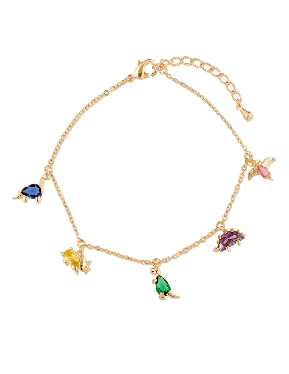 Pulsera con zirconia cúbica 18 K Animals acabado chapa de oro