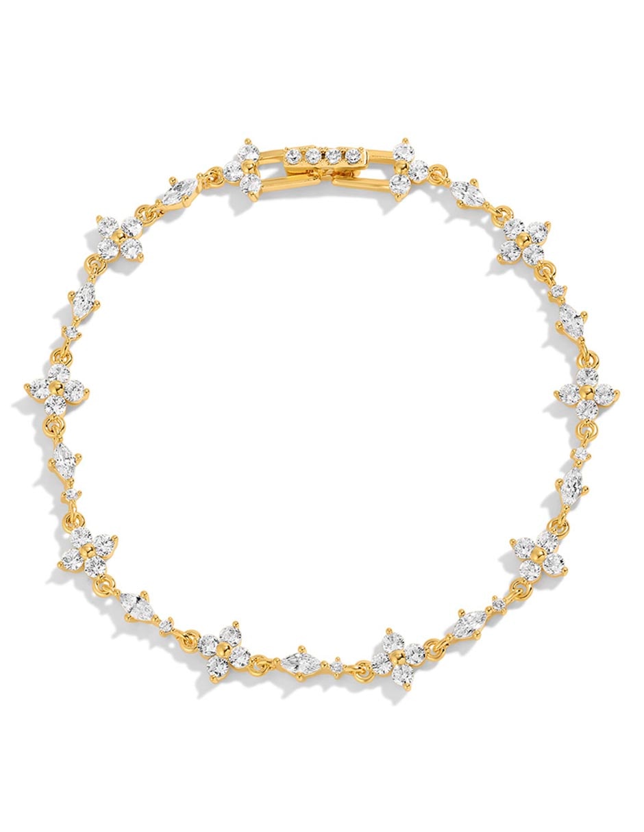 Pulsera con zirconia cúbica 18 K Midnight Sparkle acabado chapa de oro