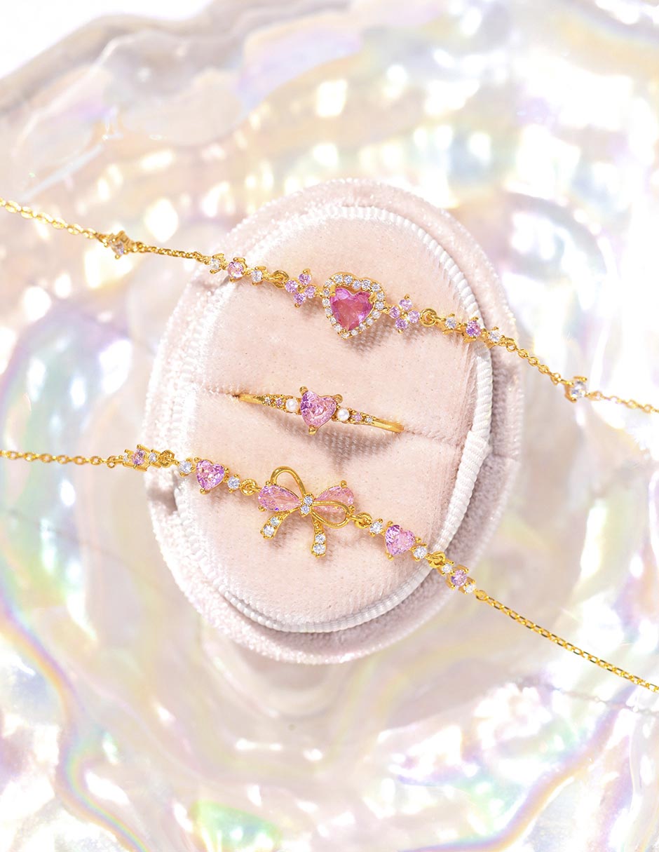 Pulsera con zirconia cúbica 18 K Classic acabado chapa de oro 2