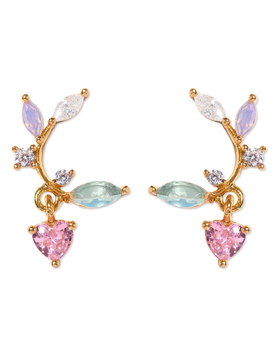 Aretes 18 K con acabado chapa de oro Aretes 18 K con acabado chapa de oro