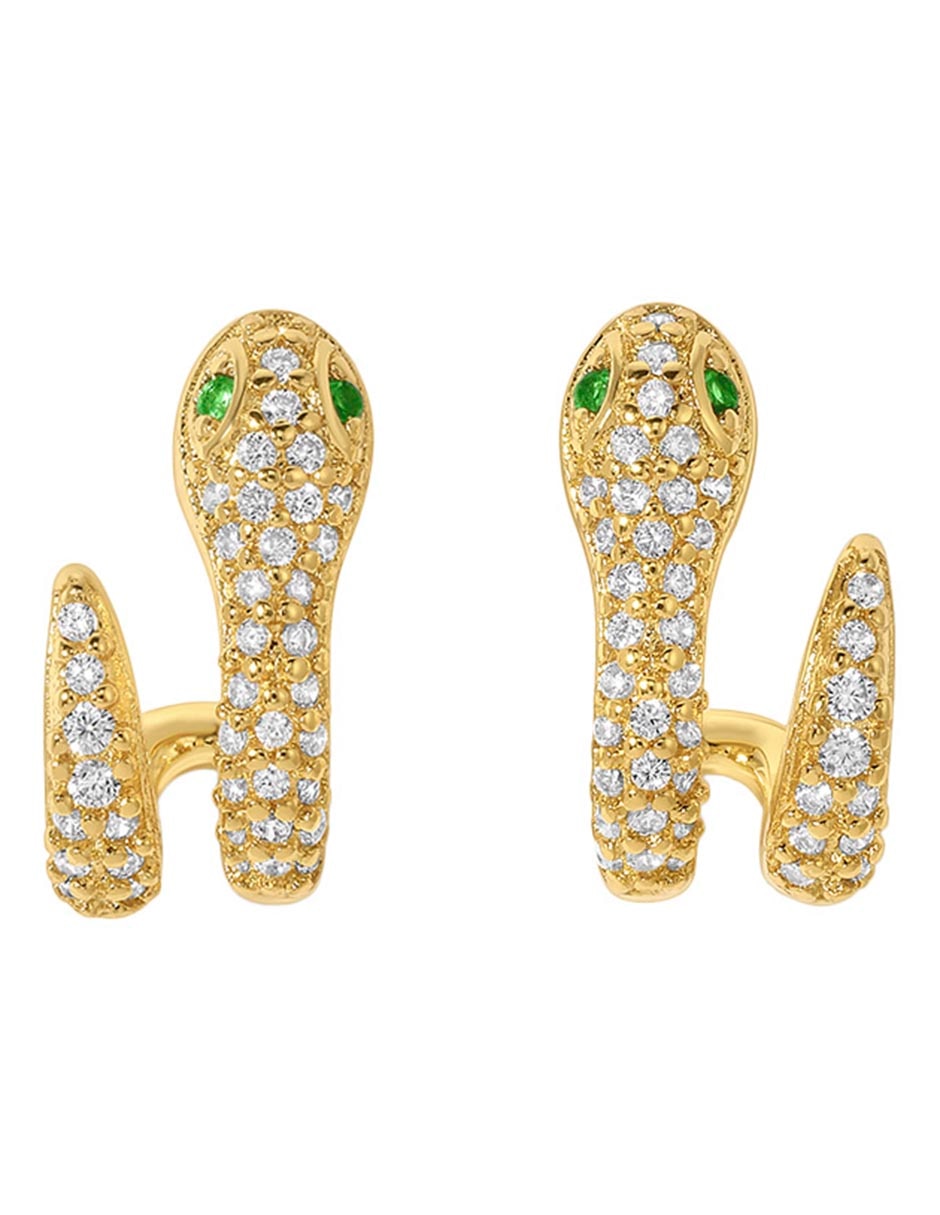 Aretes 18 K con acabado chapa de oro Aretes 18 K con acabado chapa de oro