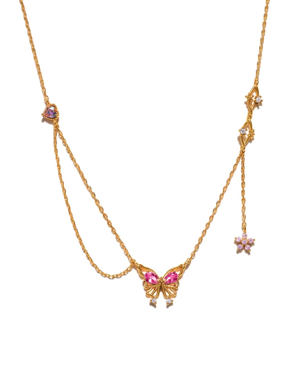 Collar Crystal Kisses Butterfly