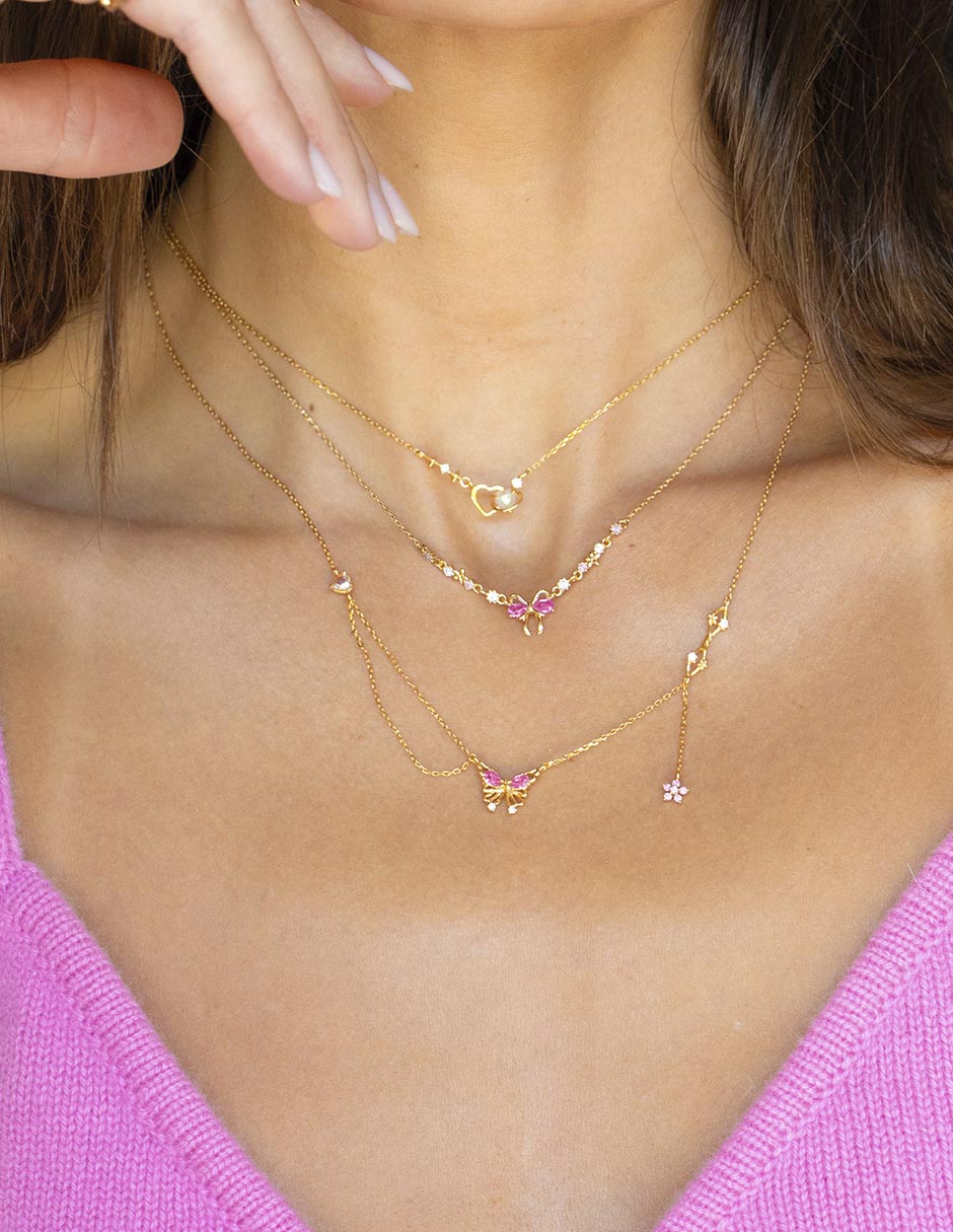 Collar Crystal Kisses Butterfly 3