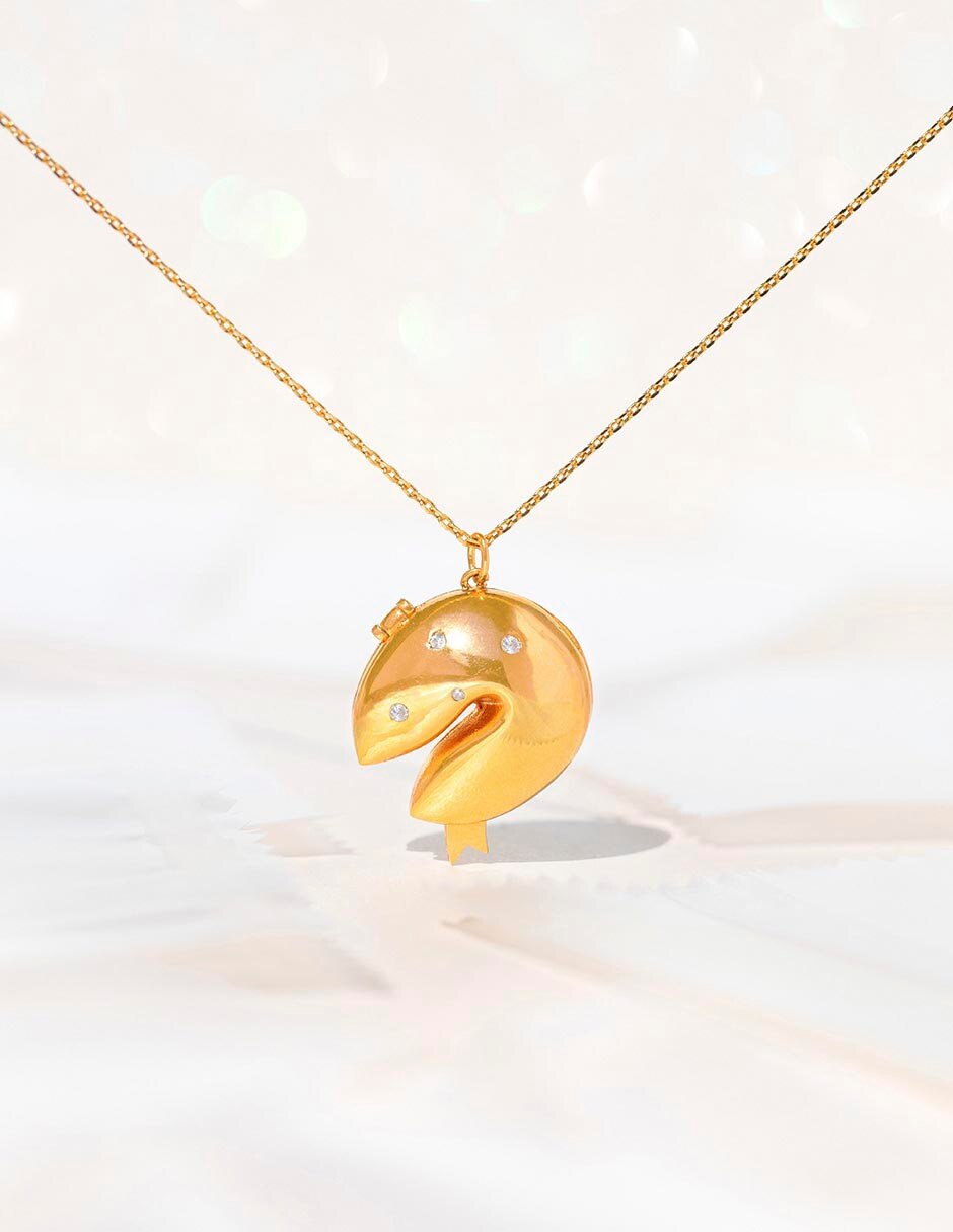 Collar Food con acabado baño de oro 18 K 3
