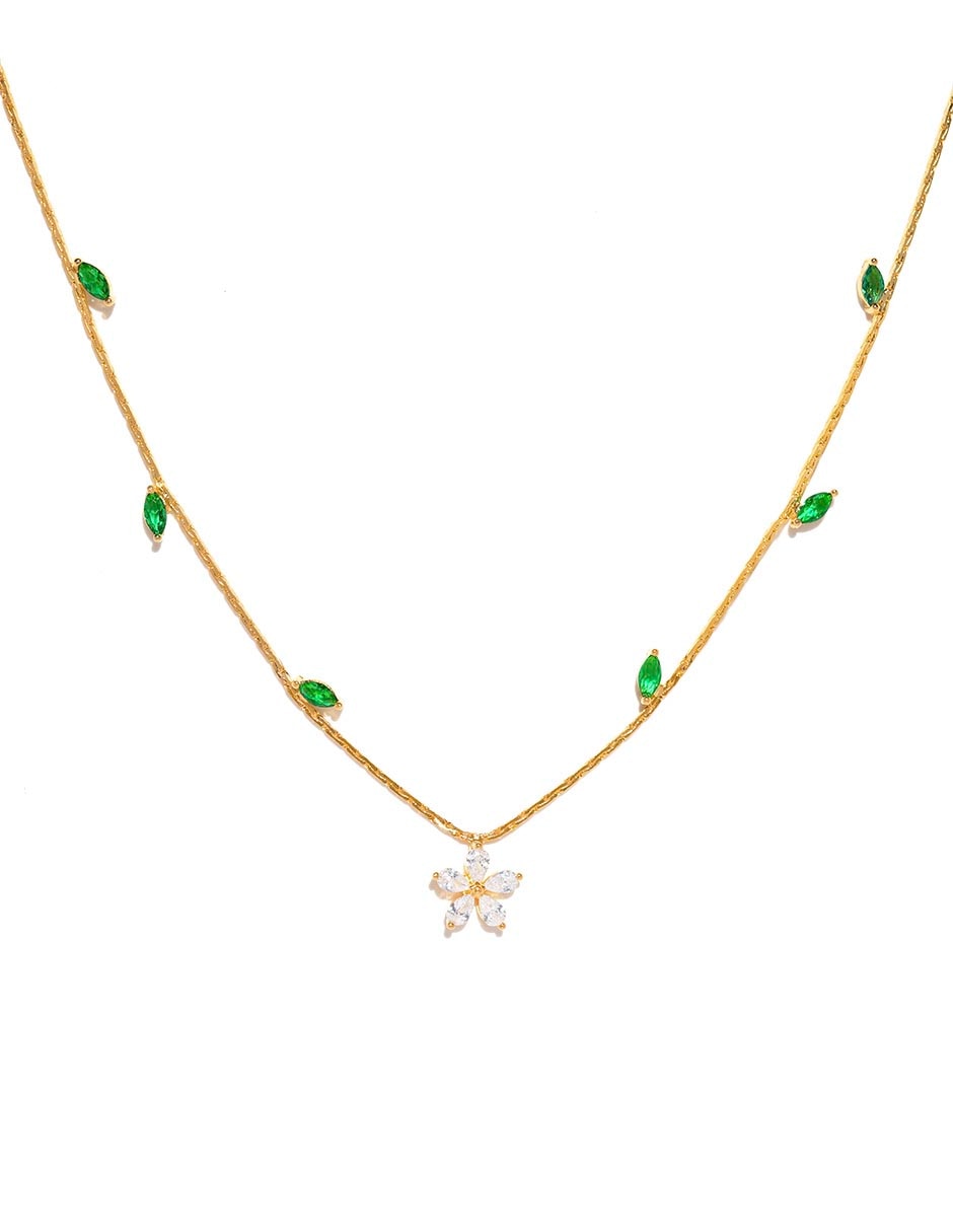 Collar flor Bloom 18 K Collar flor Bloom 18 K