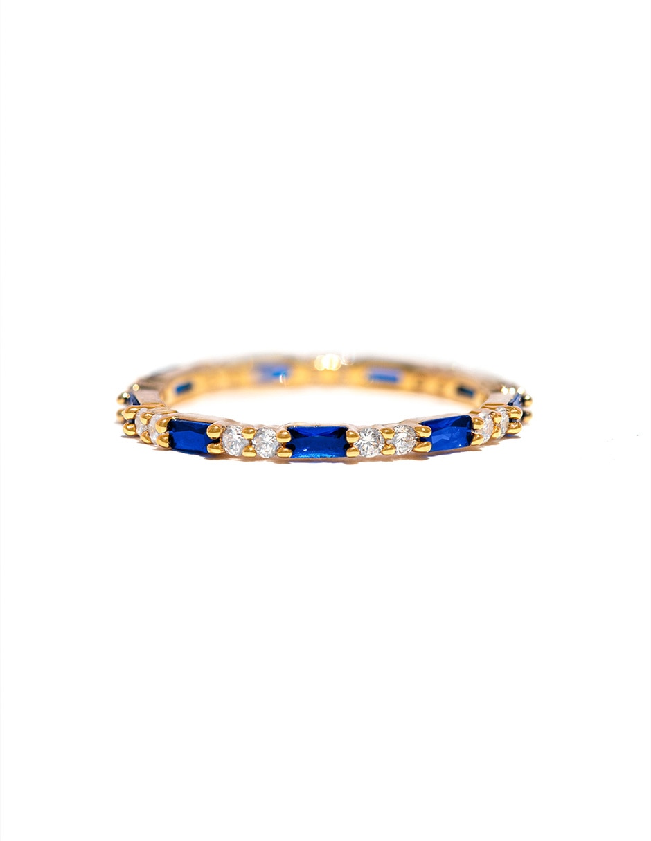 Anillo redondo Harry Potter 18 k zirconia cúbica chapa de oro