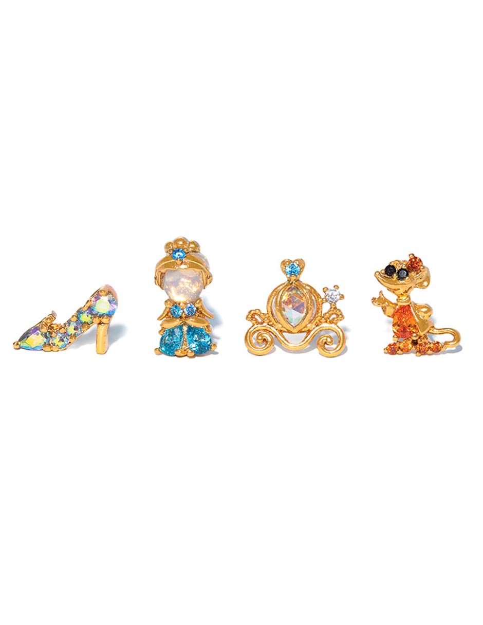 Aretes 18 K con acabado chapa de oro Aretes 18 K con acabado chapa de oro