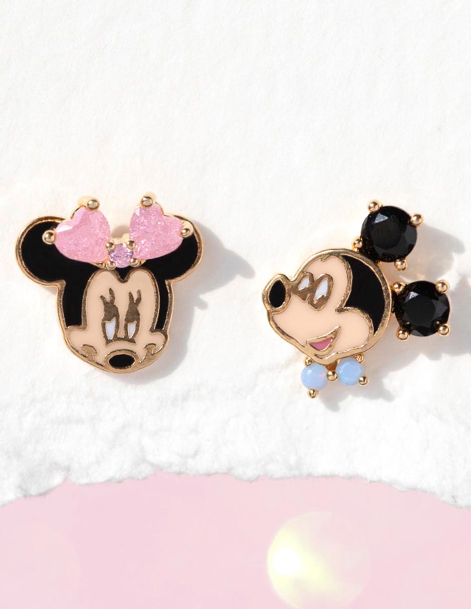 Aretes 18 K con acabado chapa de oro 2