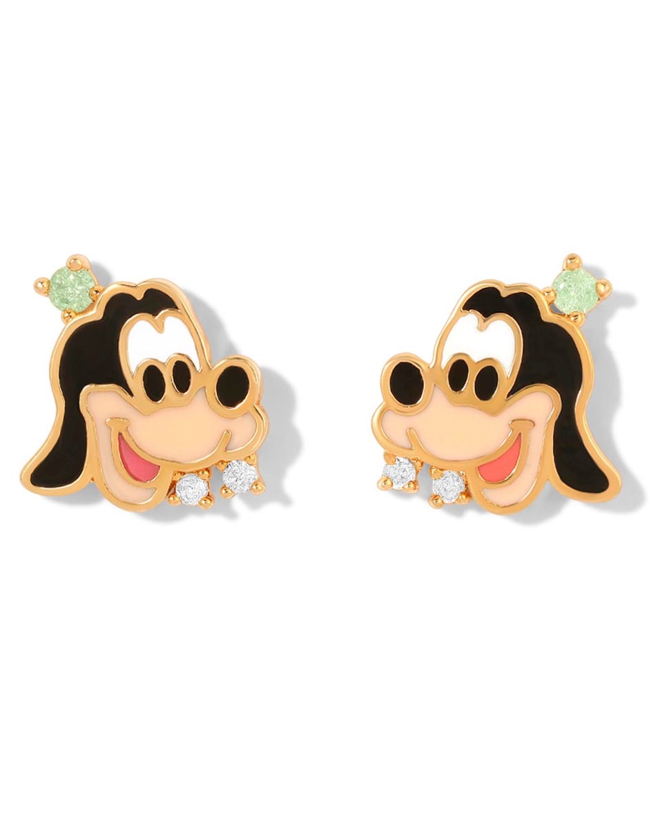 Aretes Goofy 18 K con acabado chapa de oro Aretes Goofy 18 K con acabado chapa de oro