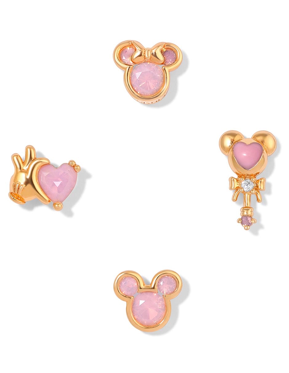 Aretes 18 K con acabado chapa de oro 4