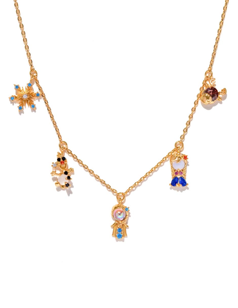 Collar Frozen Disney de baño de oro 18 K