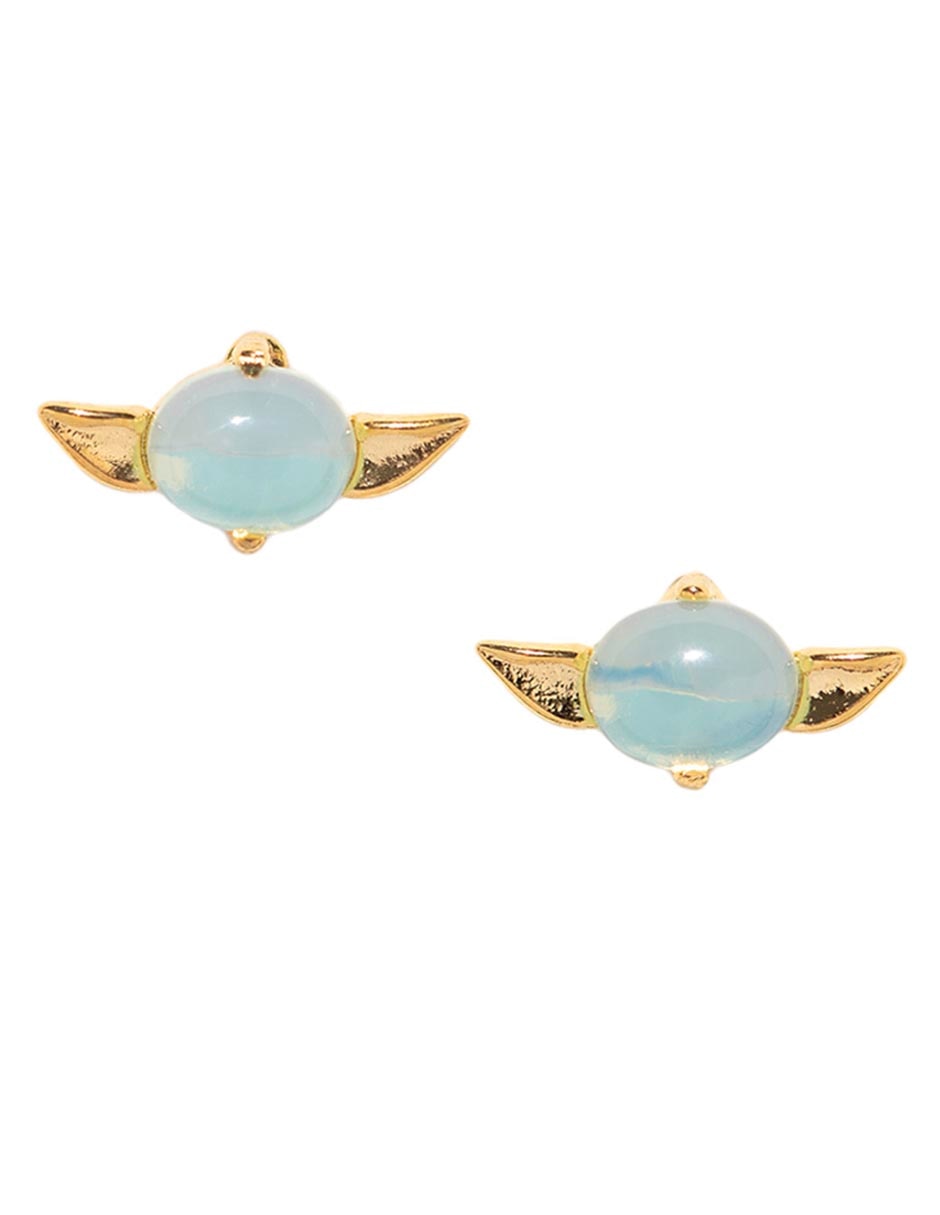 Aretes Grogu 18 K con acabado chapa de oro Aretes Grogu 18 K con acabado chapa de oro