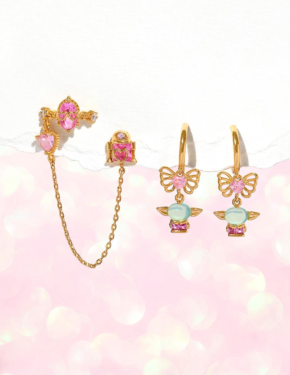 Aretes 18 K con acabado chapa de oro 3