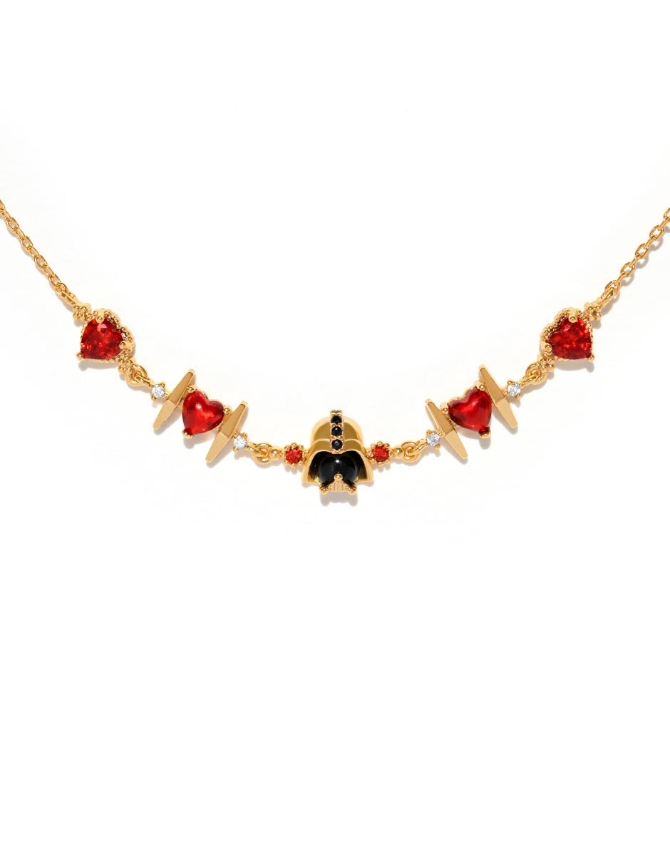 Pulsera con zirconia 18 K Star Wars acabado chapa de oro Pulsera con zirconia 18 K Star Wars acabado chapa de oro