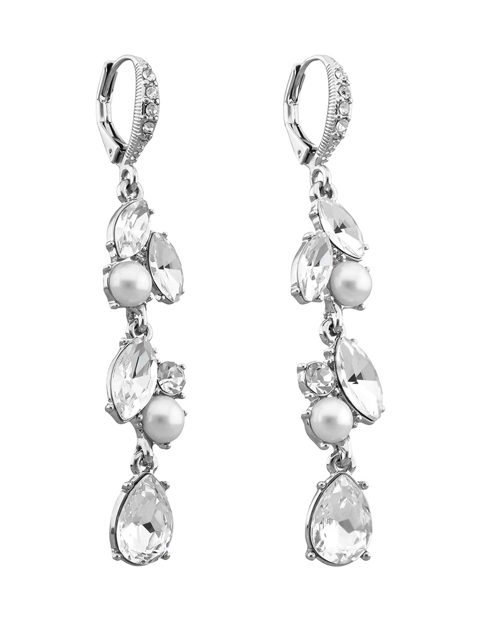 Aretes con acabado brillante cristal 2