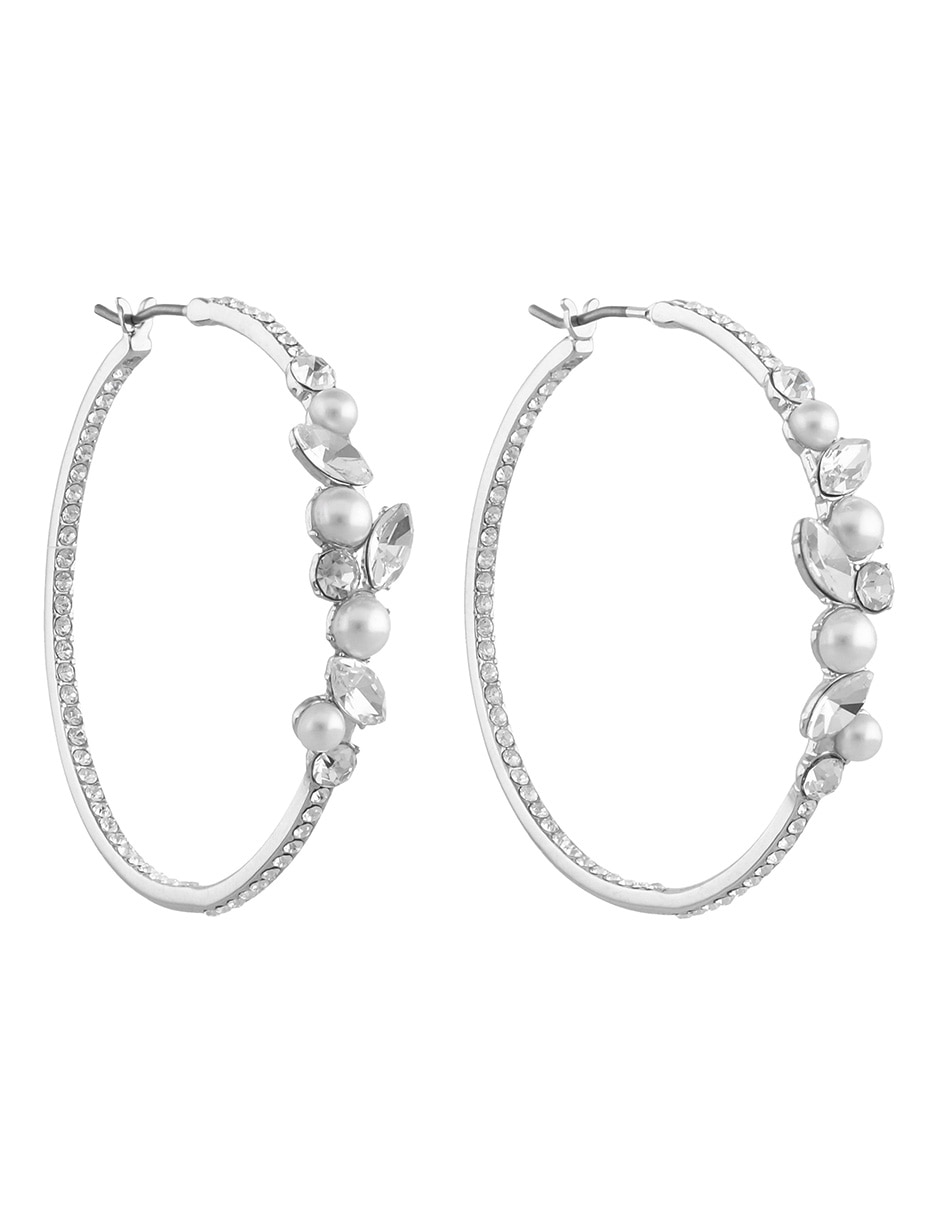 Arracadas con acabado brillante cristal 2