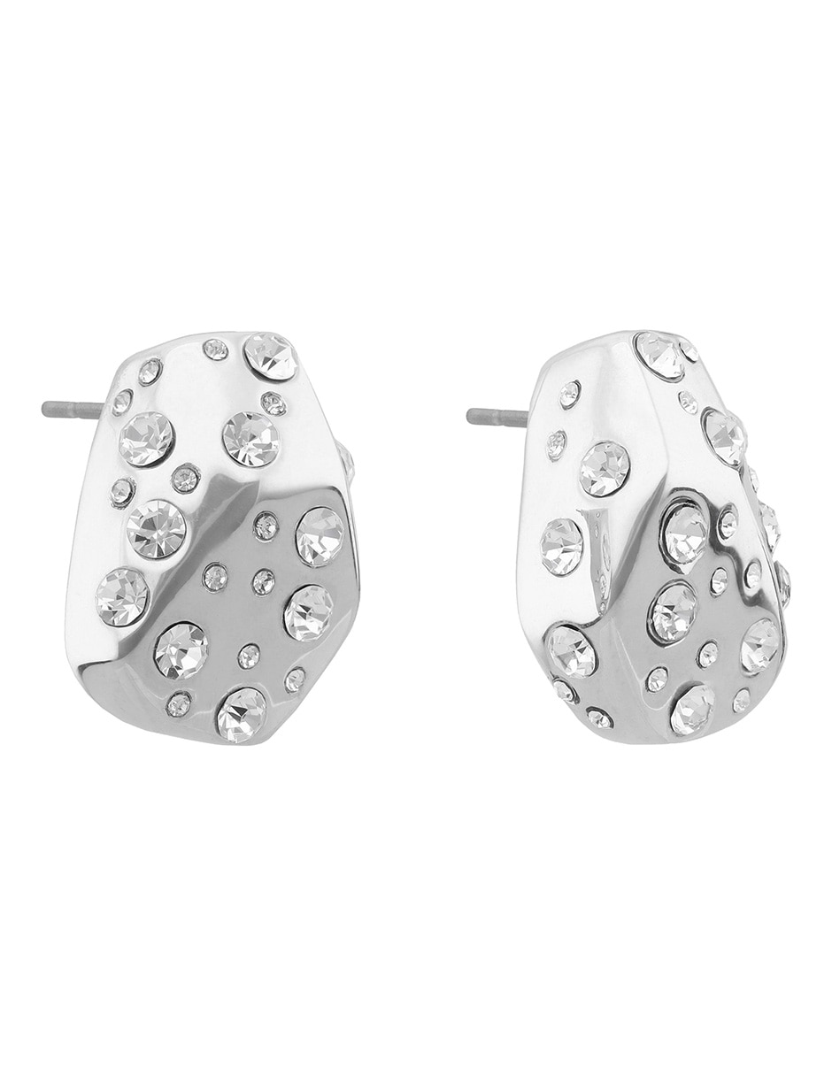 Aretes con acabado brillante cristal 2