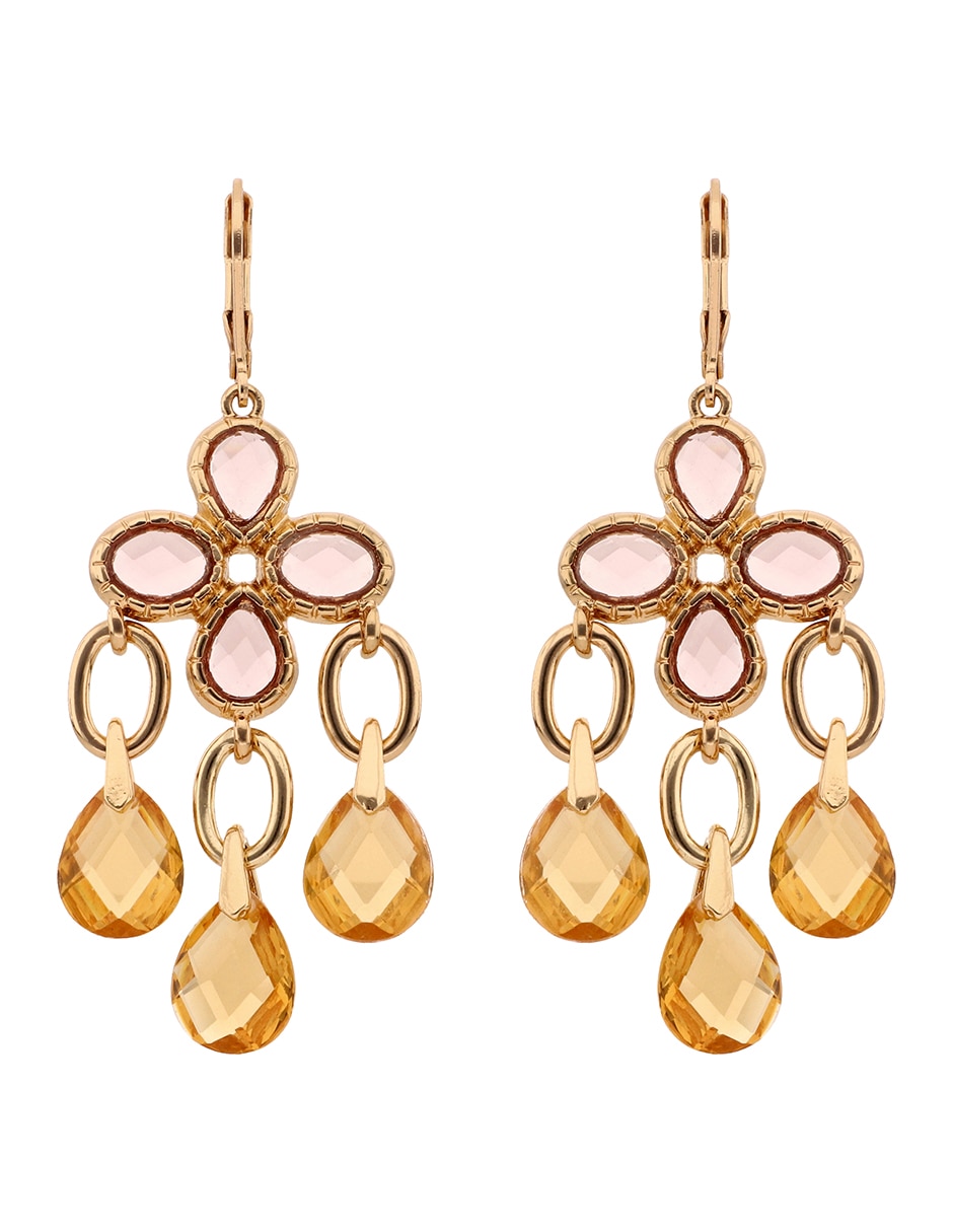 Aretes con acabado pavé cristal