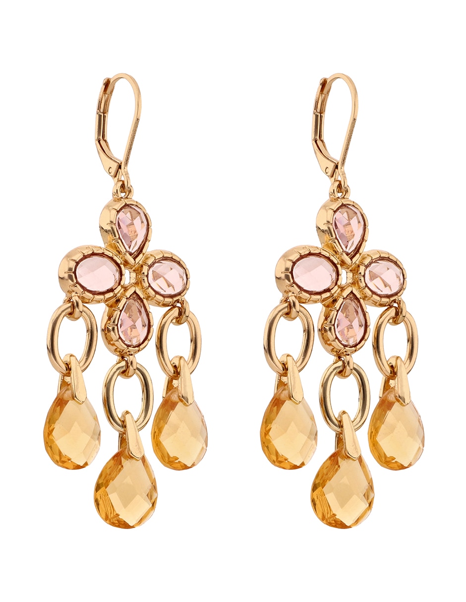 Aretes con acabado pavé cristal 2