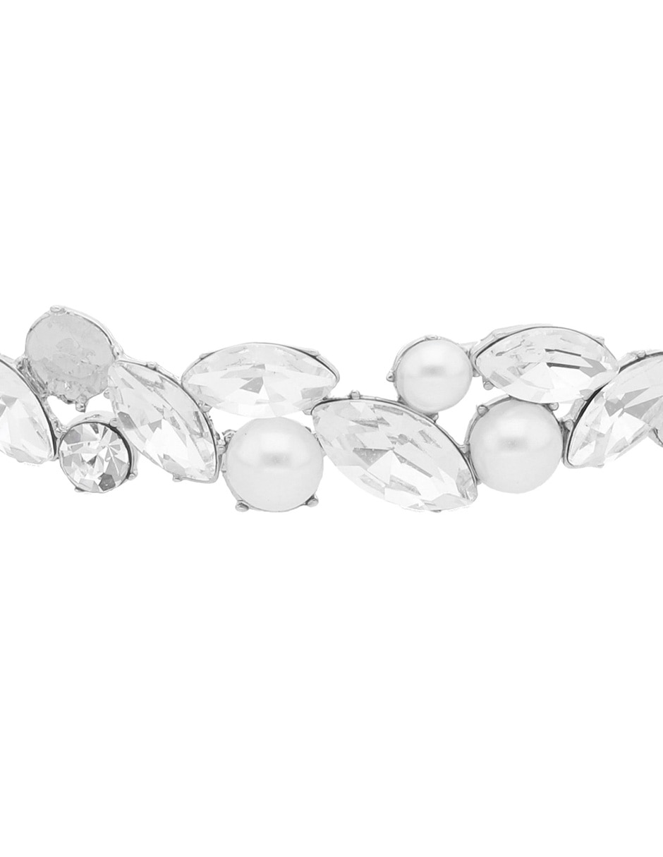 Brazalete con cristal Pearls And Petals acabado brillante 4