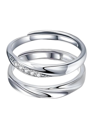 Set anillo P 925 de plata brillante Set anillo P 925 de plata brillante