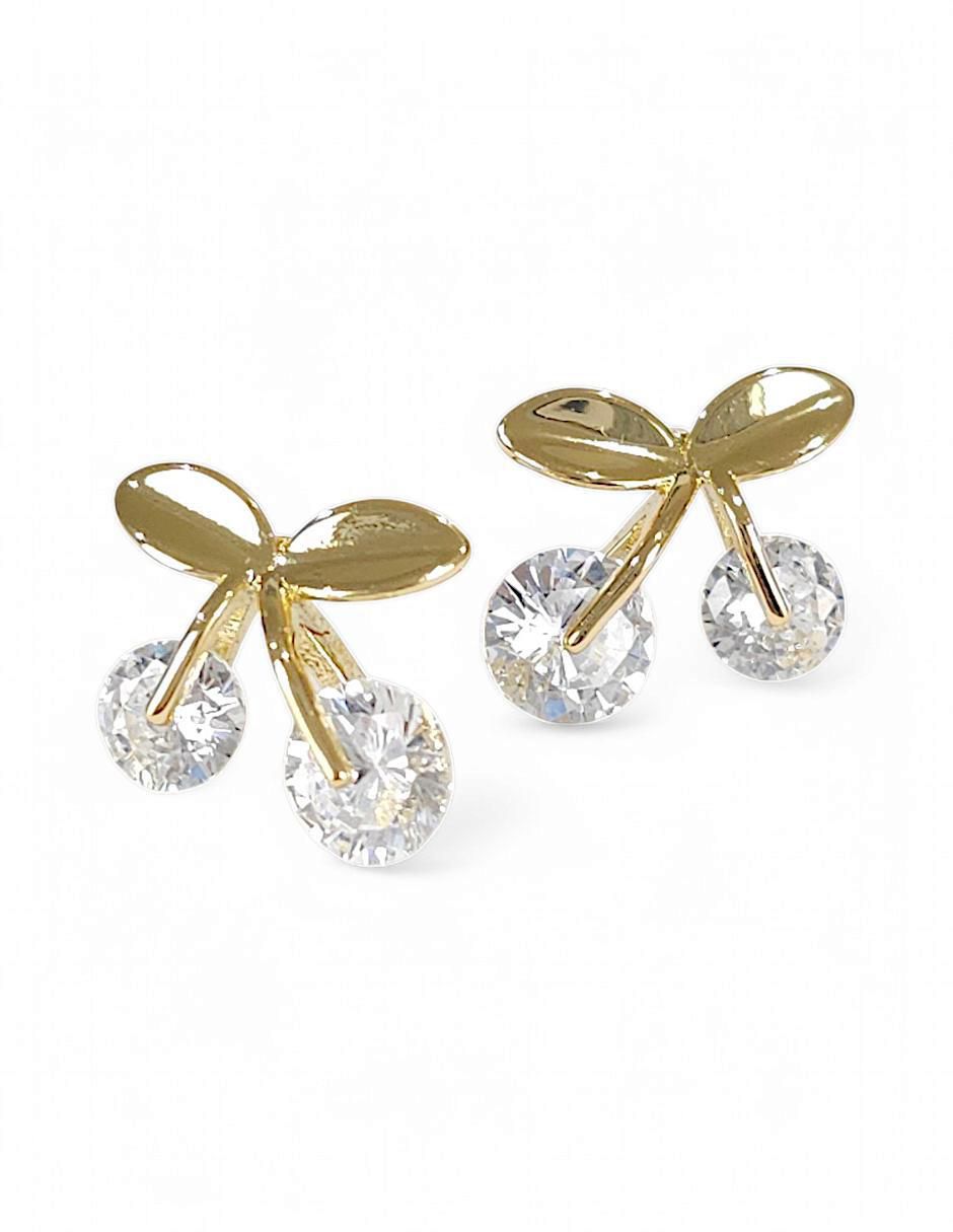 Aretes y collar 18 k zirconia 6